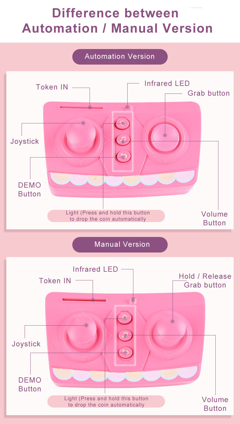 Mini Claw Doll Game Machine (Automatic Version)