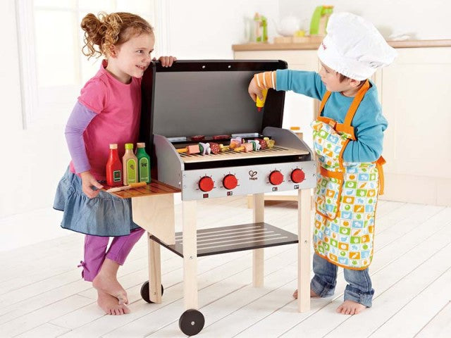 Hape Wooden Gourmet - Gourmet Grill with Food