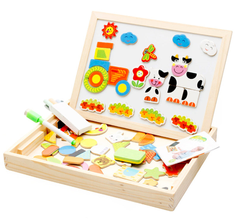 Magnetic Puzzle - Farm Spells Happily