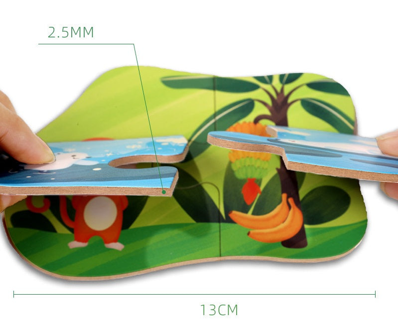 2 Pieces Fun Puzzle