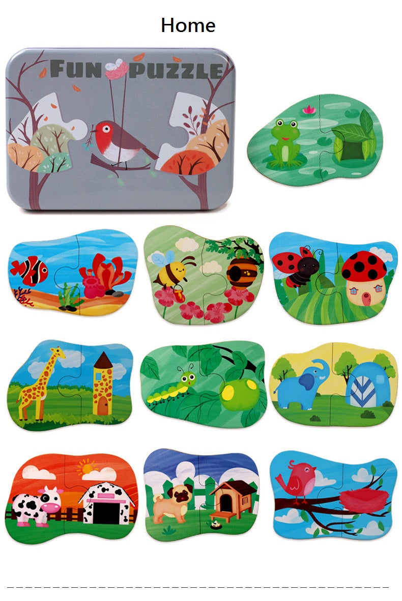 2 Pieces Fun Puzzle