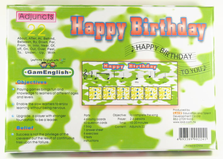 GamEnglish Series - Happy Birthday (Adjuncts)