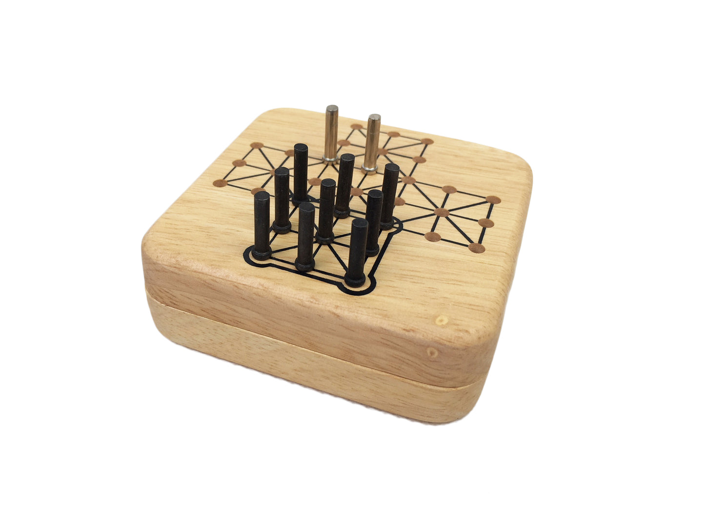 Wooden Mini Game - Fox & Geese
