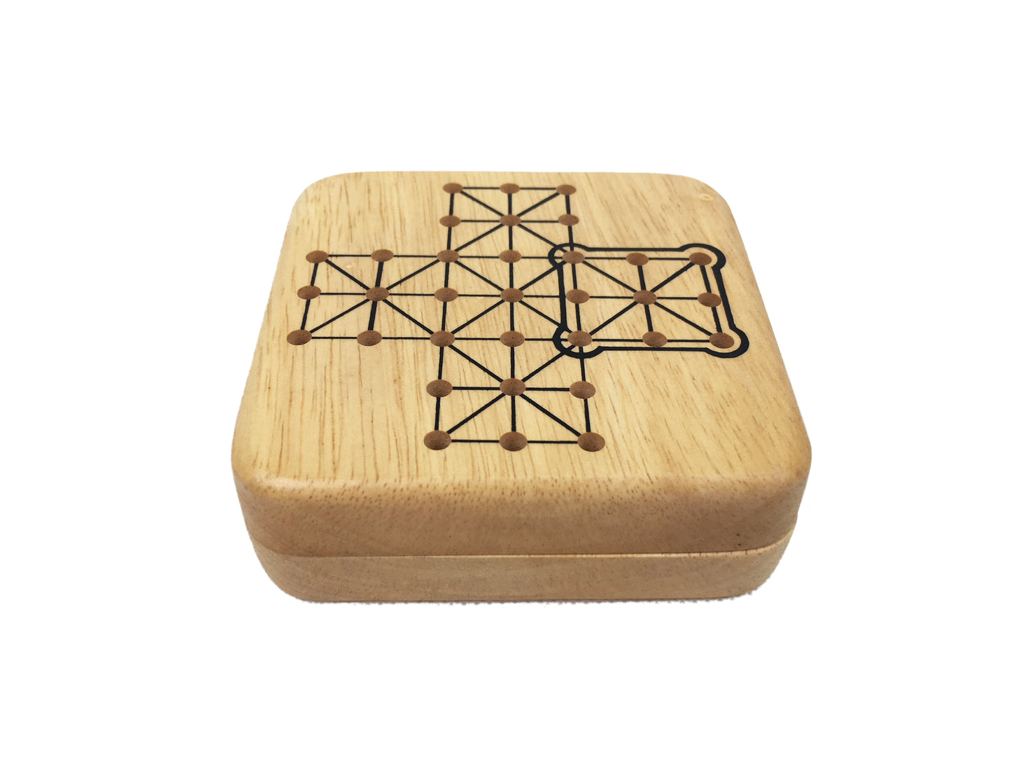 Wooden Mini Game - Fox & Geese