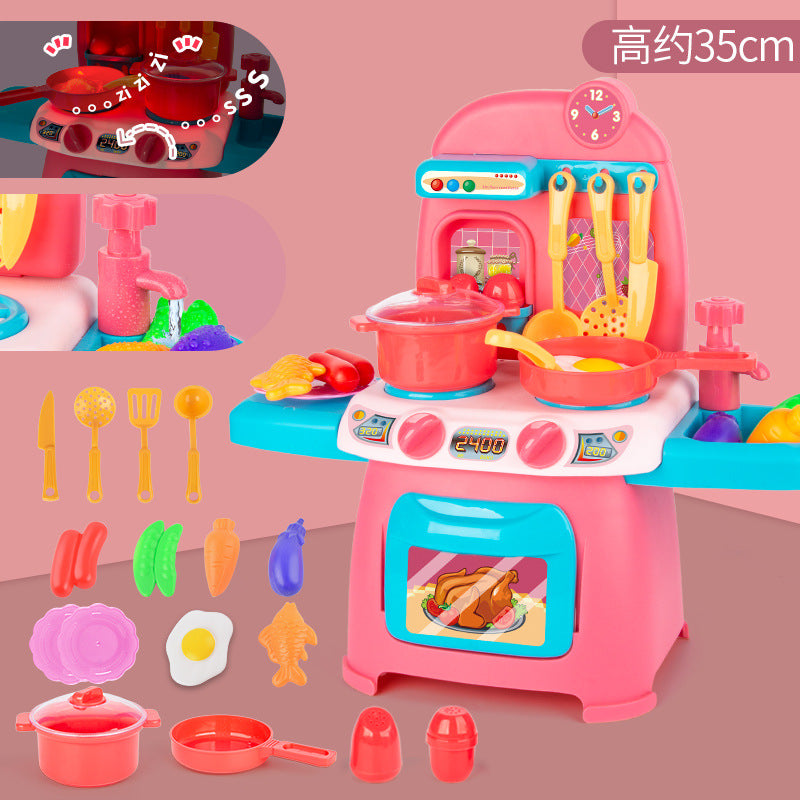 Beissdi Little Kitchen (w- light sound and Water Recyclable water-tap)