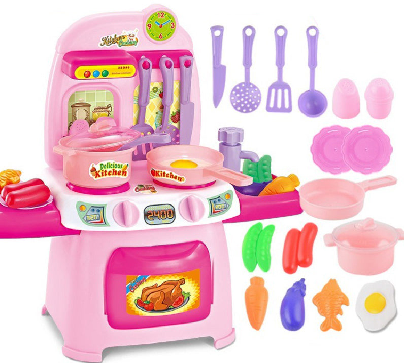 Beissdi Little Kitchen (w- light sound and Water Recyclable water-tap)