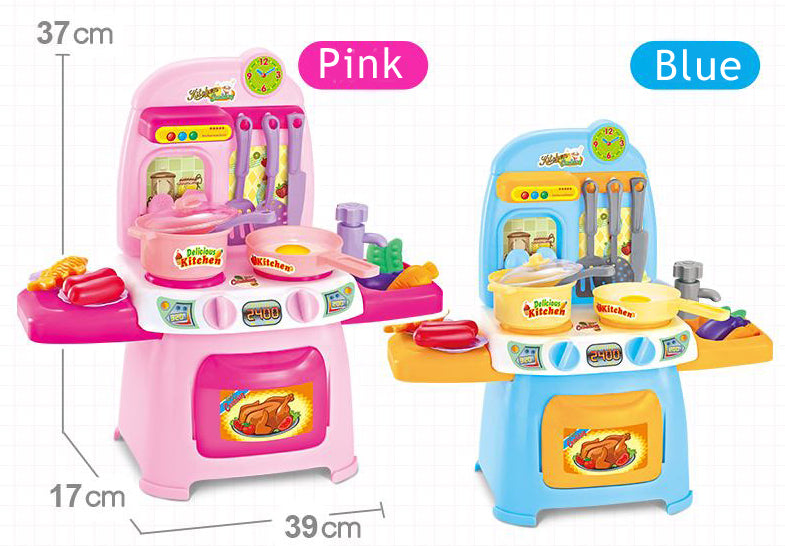Beissdi Little Kitchen (w- light sound and Water Recyclable water-tap)