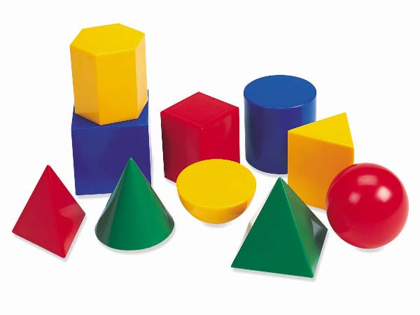 Large Plastic Geo Solids (Set-10)