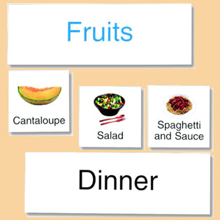 Food Pyramid Pocket Chart with Cards