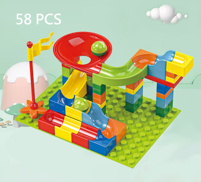 Marble Run Ball Track Building Blocks (58pcs)