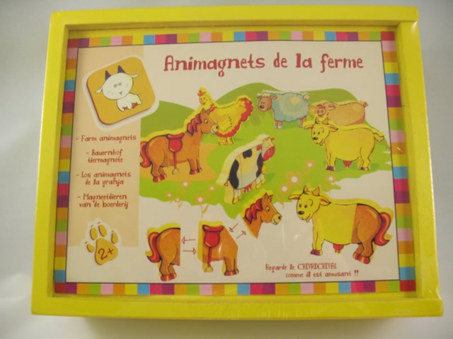 Wood magnetic Animal Puzzle - Farm Animal