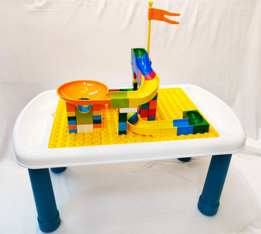 多功能學習積木書桌附 Marble Run 積木 75 塊