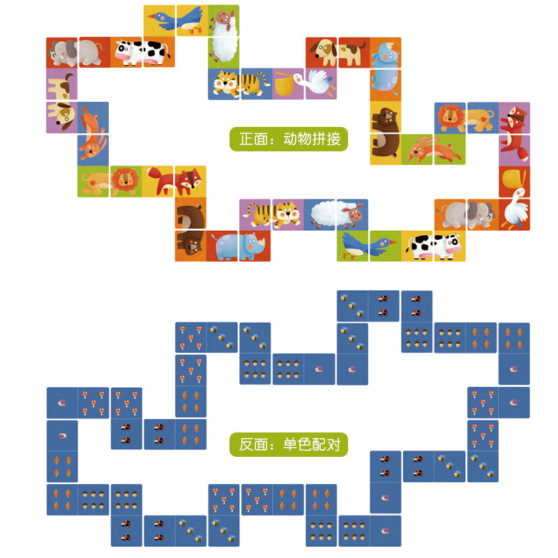 Mideer - Domino Puzzle Zoo Pals