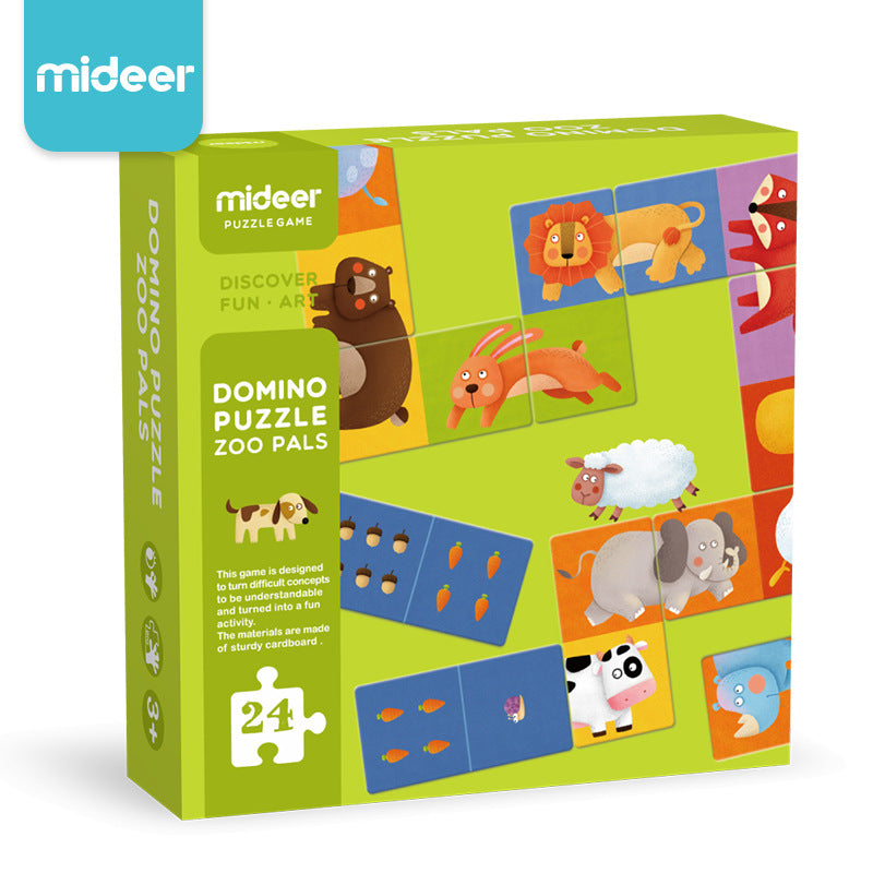 Mideer - Domino Puzzle Zoo Pals