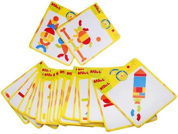 Wooden Magnetic Shapes Puzzle Whiteboard