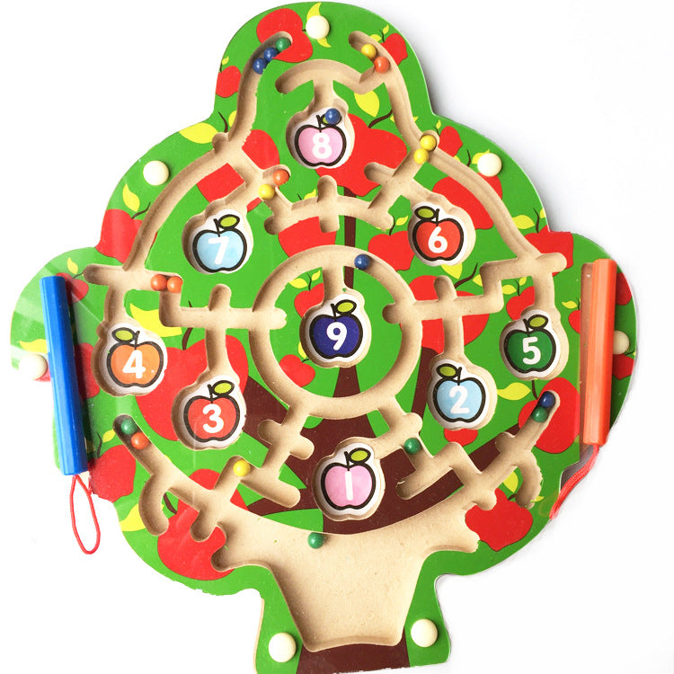 Apple Tree Magnetic Pen Maze