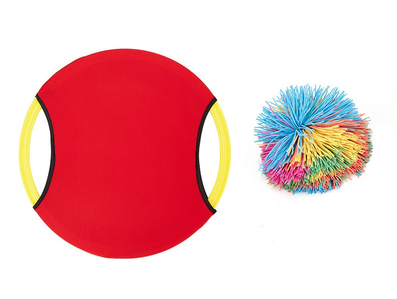 Tossing rubber band ball
