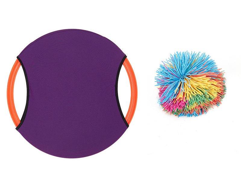 Tossing rubber band ball