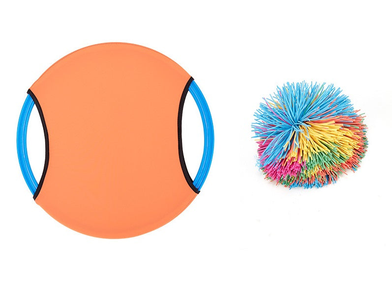 Tossing rubber band ball