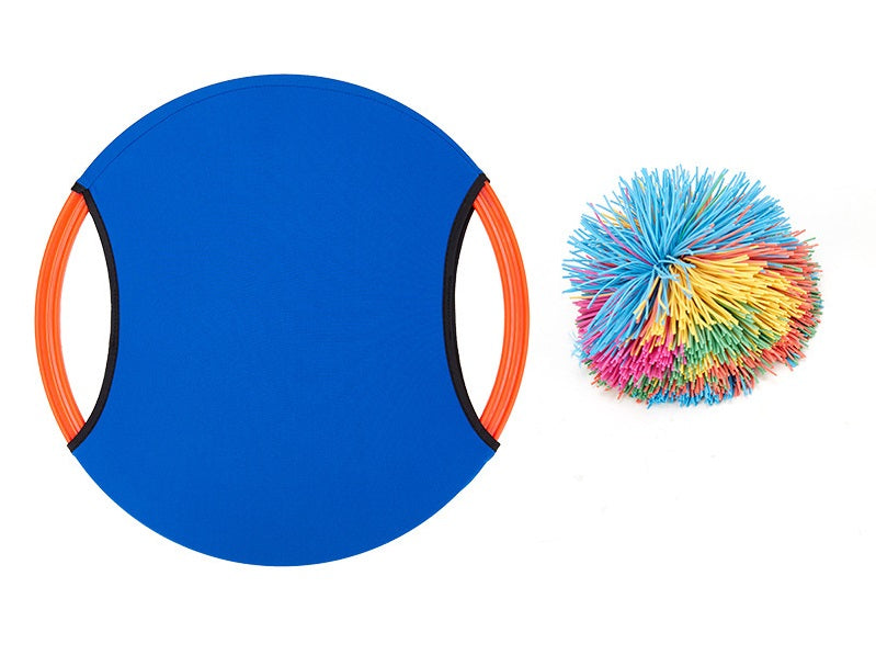Tossing rubber band ball