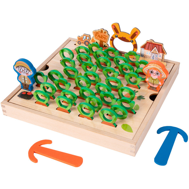 Little Rabbits Pull out Carrots