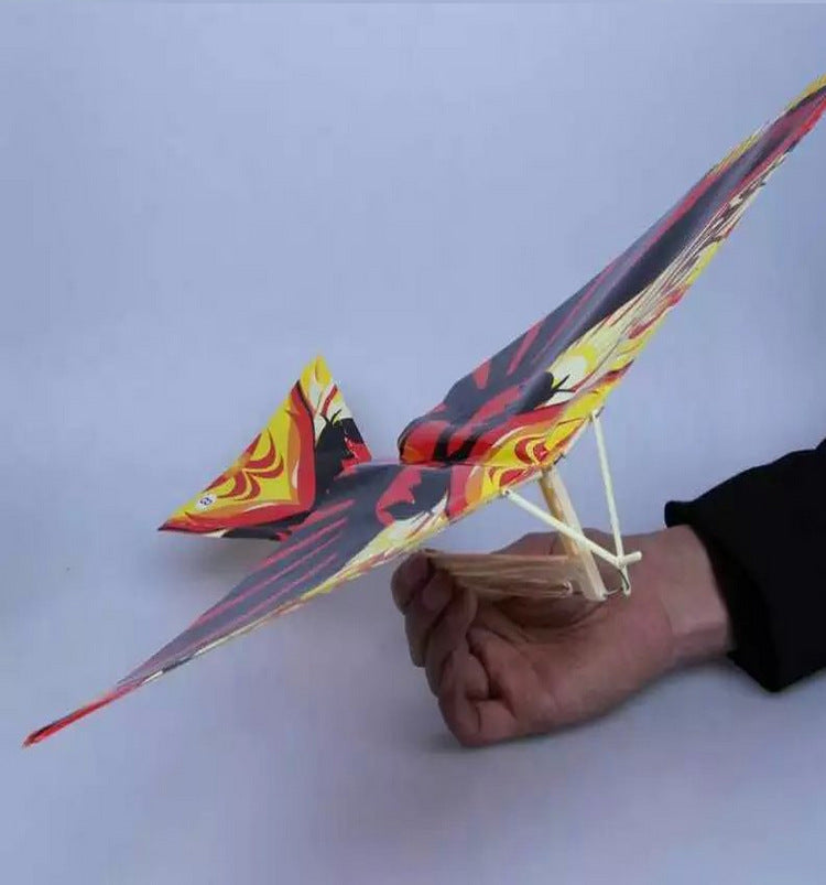 Rubber Band Powered Flapper Flying Bird