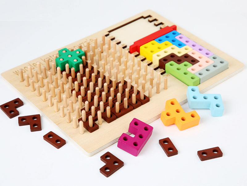 Wooden Multifunctional Tetris