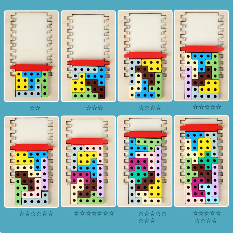 Wooden Multifunctional Tetris