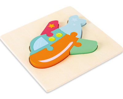 3D Wooden Cartoon Puzzle
