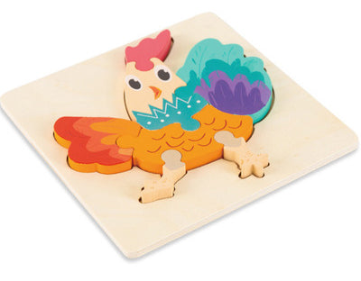 3D Wooden Cartoon Puzzle