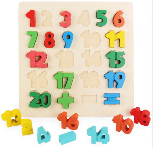 Rainbow Number Alphabet Matching Board