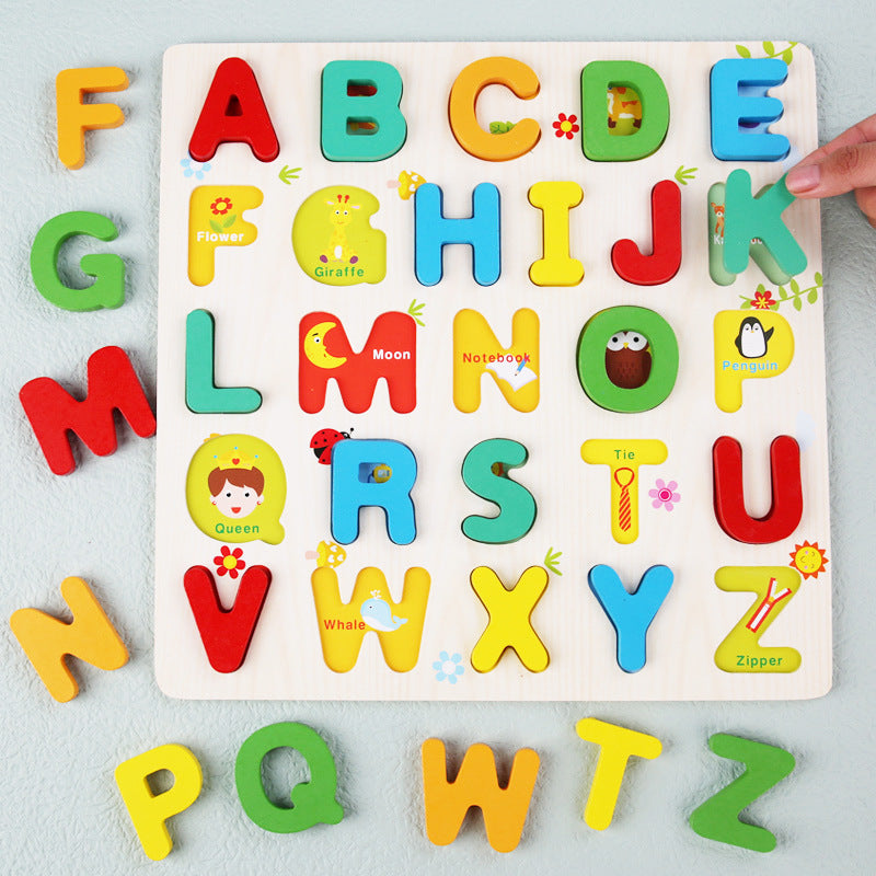 Rainbow Number Alphabet Matching Board