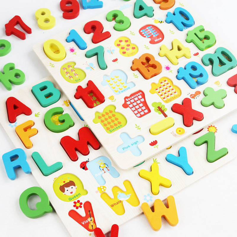 Rainbow Number Alphabet Matching Board