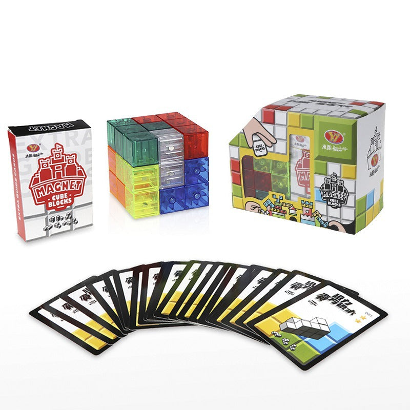 Magnet cube blocks
