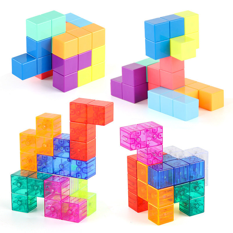 Magnet cube blocks
