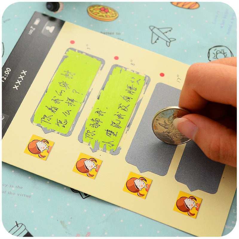 Scratch Card with Scratch Film
