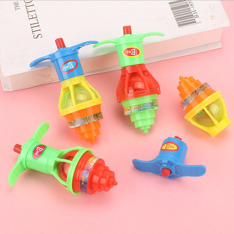 Wind-up Color Spinning Top with Light