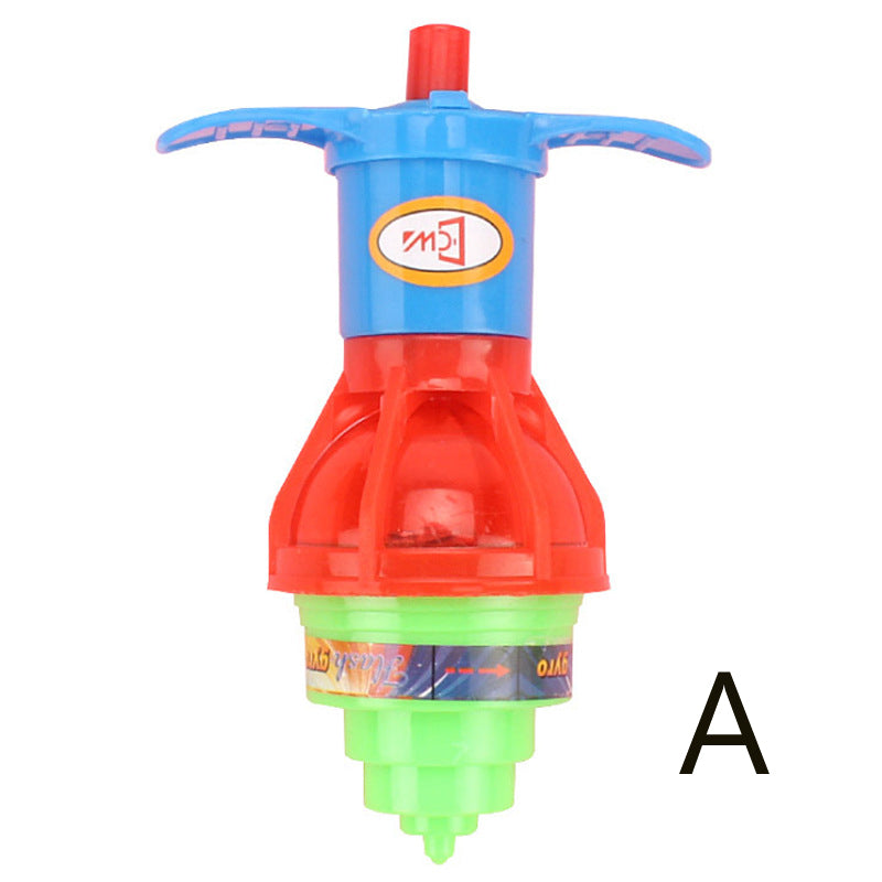 Wind-up Color Spinning Top with Light