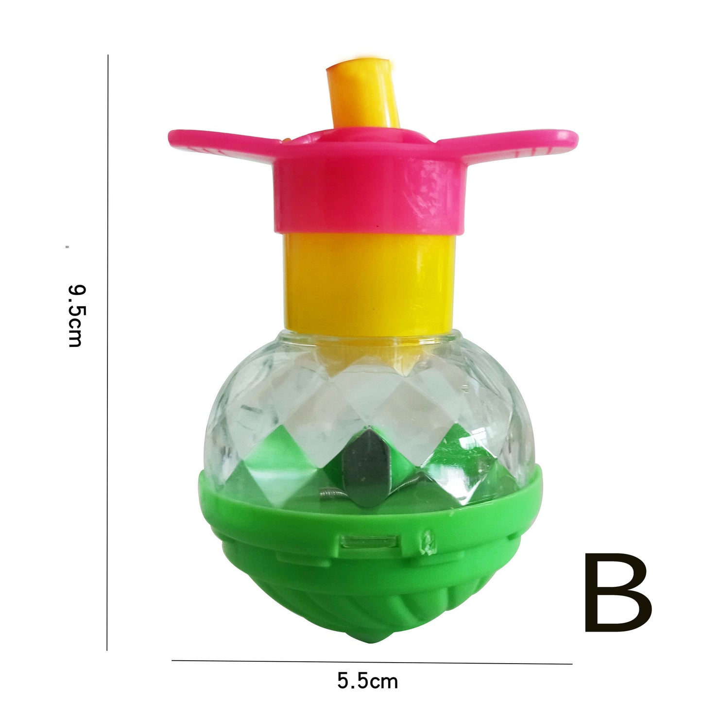 Wind-up Color Spinning Top with Light