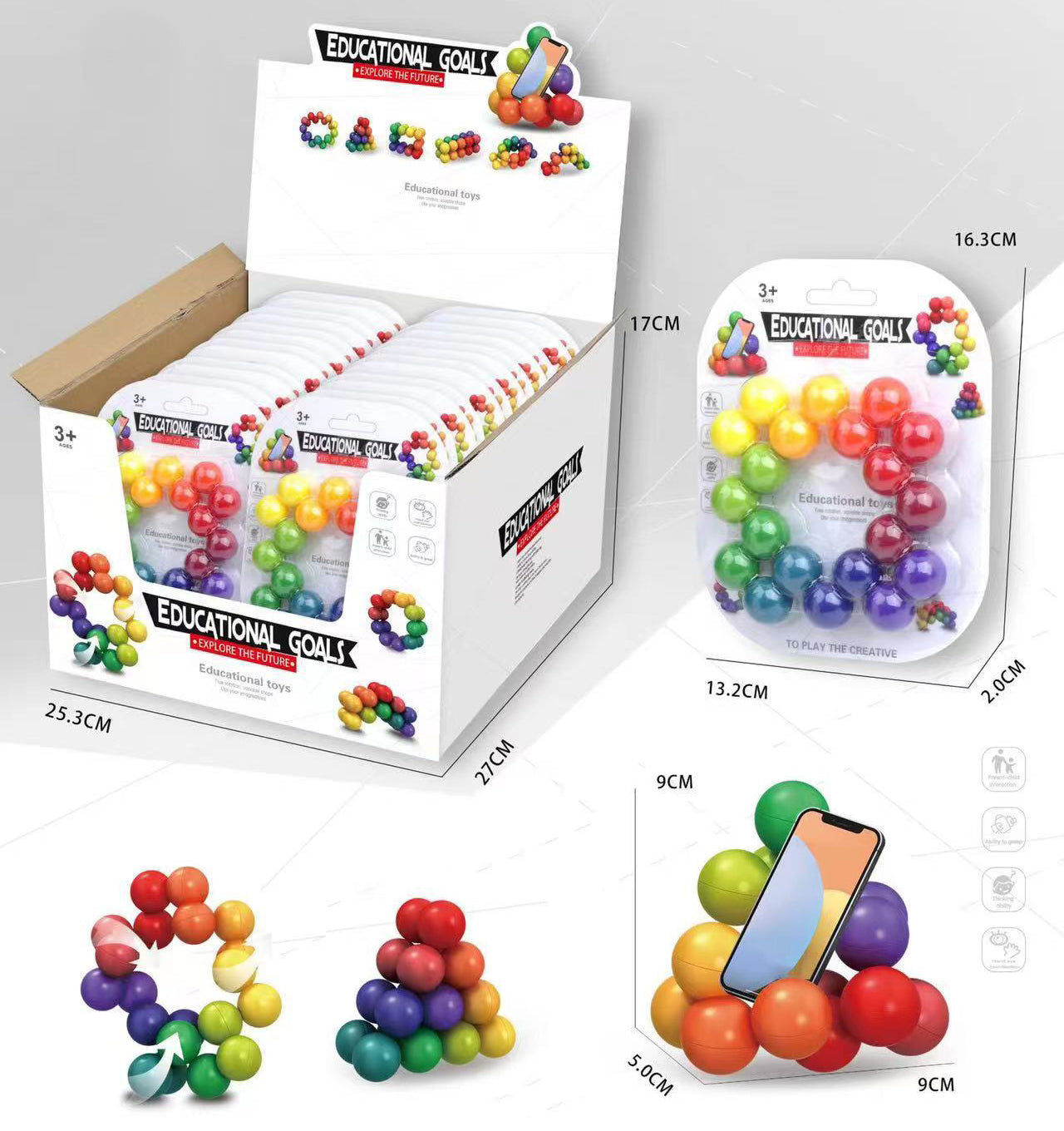 Rainbow Puzzle Ball