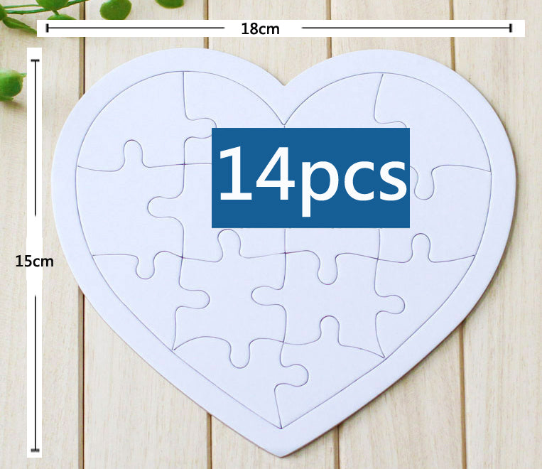 DIY Blank Coloring Paper Puzzle