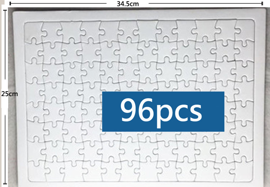 DIY Blank Coloring Paper Puzzle