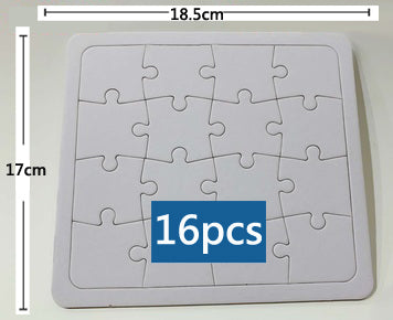 DIY Blank Coloring Paper Puzzle
