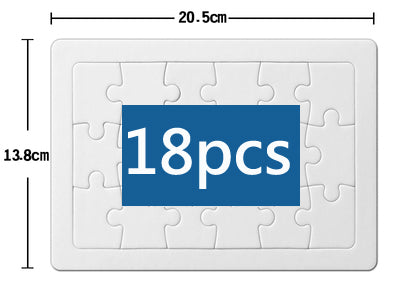 DIY Blank Coloring Paper Puzzle