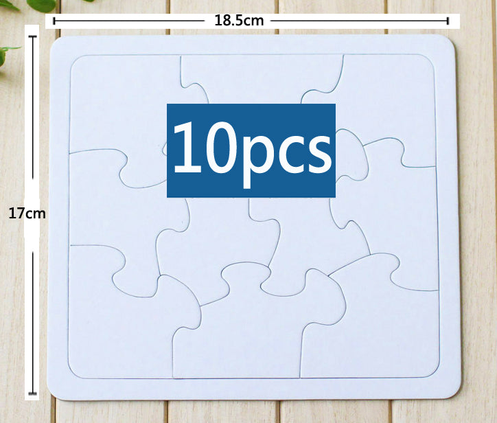 DIY Blank Coloring Paper Puzzle