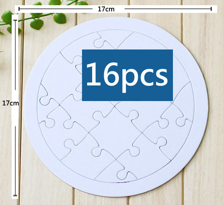 DIY Blank Coloring Paper Puzzle