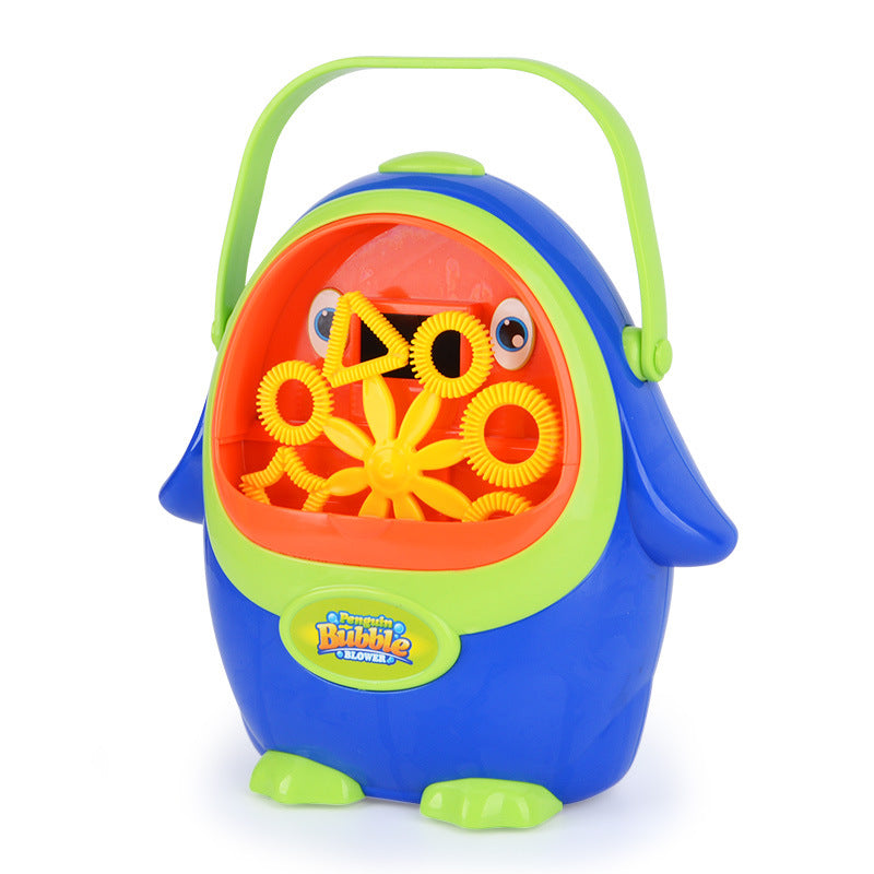 Penguin bubble blower