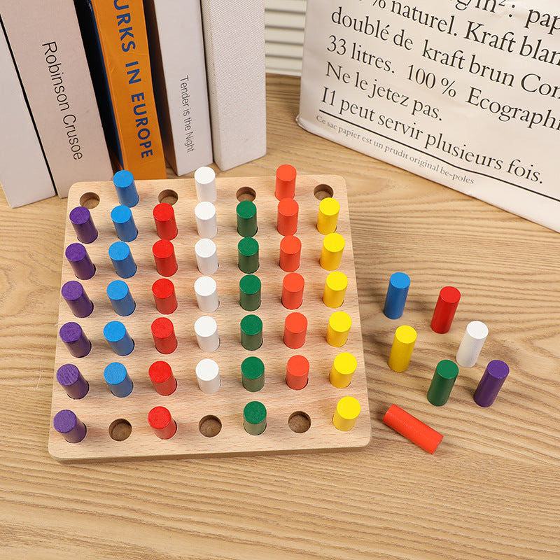 Wooden Stick Pegboard