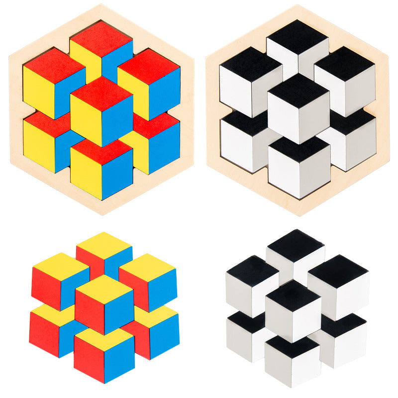 Wooden Hexagonal Puzzle