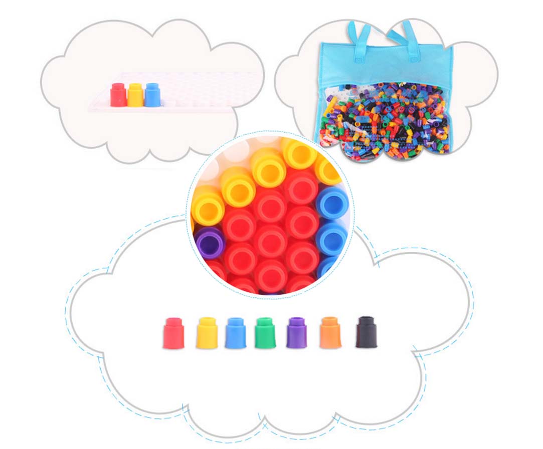 Me100fun Construction Blocks - Mosaic Stacking Blocks